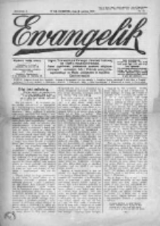 Ewangelik : pismo tygodniowe, poświęcone sprawom religijnym. zbiorowym i społecznym ludu Kościoła ewangelicko-augsburskiego na Śląsku Cieszyńskim w Republice Czechosłowackiej. 1934, nr 23