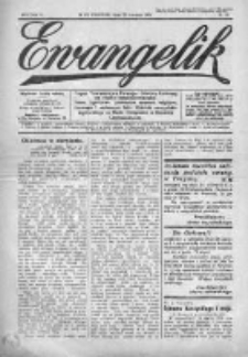 Ewangelik : pismo tygodniowe, poświęcone sprawom religijnym. zbiorowym i społecznym ludu Kościoła ewangelicko-augsburskiego na Śląsku Cieszyńskim w Republice Czechosłowackiej. 1934, nr 26
