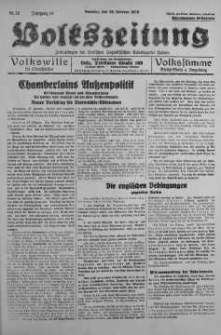 Volkszeitung 22 luty 1938 nr 52