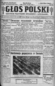 Głos Polski : dziennik polityczny, społeczny i literacki 11 maj 1927 nr 128