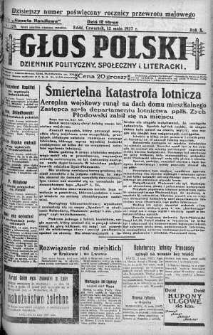 Głos Polski : dziennik polityczny, społeczny i literacki 12 maj 1927 nr 129