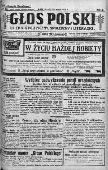 Głos Polski : dziennik polityczny, społeczny i literacki 13 maj 1927 nr 130