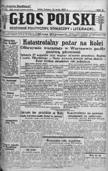 Głos Polski : dziennik polityczny, społeczny i literacki 14 maj 1927 nr 131