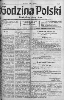 Godzina Polski : dziennik polityczny, społeczny i literacki 7 maj 1916 nr 127