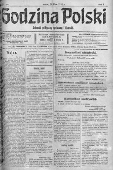 Godzina Polski : dziennik polityczny, społeczny i literacki 10 maj 1916 nr 130