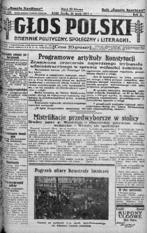 Głos Polski : dziennik polityczny, społeczny i literacki 18 maj 1927 nr 135