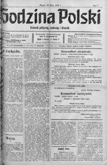 Godzina Polski : dziennik polityczny, społeczny i literacki 12 maj 1916 nr 132