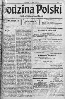 Godzina Polski : dziennik polityczny, społeczny i literacki 14 maj 1916 nr 134