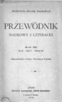 Przewodnik Naukowy i Literacki : dodatek do "Gazety Lwowskiej". 1875. R. III. T. III, zeszyt 9
