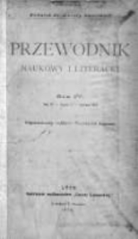 Przewodnik Naukowy i Literacki : dodatek do "Gazety Lwowskiej". 1876. R. IV. T. IV, zeszyt 1
