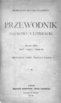Przewodnik Naukowy i Literacki : dodatek do "Gazety Lwowskiej". 1876. R. IV. T. IV, zeszyt 8