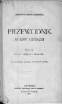 Przewodnik Naukowy i Literacki : dodatek do "Gazety Lwowskiej". 1881. R. IX, zeszyt 3