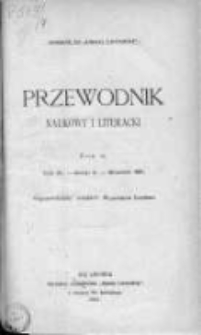 Przewodnik Naukowy i Literacki : dodatek do "Gazety Lwowskiej". 1881. R. IX, zeszyt 9