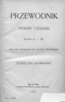 Przewodnik Naukowy i Literacki : dodatek do "Gazety Lwowskiej". 1887. R. XV