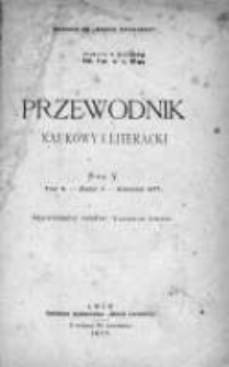 Przewodnik Naukowy i Literacki : dodatek do "Gazety Lwowskiej". 1877. R. V, zeszyt 4