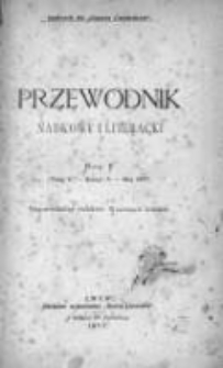 Przewodnik Naukowy i Literacki : dodatek do "Gazety Lwowskiej". 1877. R. V, zeszyt 5