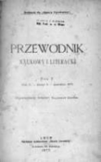 Przewodnik Naukowy i Literacki : dodatek do "Gazety Lwowskiej". 1877. R. V, zeszyt 6