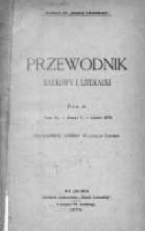 Przewodnik Naukowy i Literacki : dodatek do "Gazety Lwowskiej". 1878. R. VI, zeszyt 7