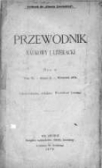 Przewodnik Naukowy i Literacki : dodatek do "Gazety Lwowskiej". 1878. R. VI, zeszyt 9