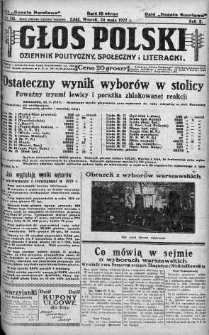 Głos Polski : dziennik polityczny, społeczny i literacki 24 maj 1927 nr 141