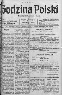 Godzina Polski : dziennik polityczny, społeczny i literacki 28 maj 1916 nr 148