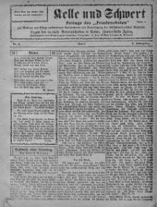 Kelle und Schwert Beilage des Friedensboten 1927 kwiecień nr 4