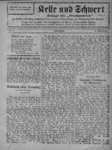 Kelle und Schwert Beilage des Friedensboten 1927 wrzesień nr 9
