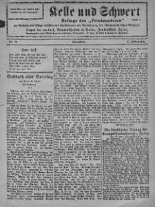 Kelle und Schwert Beilage des Friedensboten 1927 grudzień nr 12