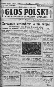 Głos Polski : dziennik polityczny, społeczny i literacki 29 maj 1927 nr 146