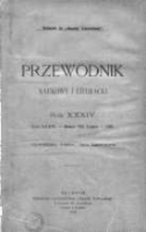 Przewodnik Naukowy i Literacki : dodatek do "Gazety Lwowskiej". 1906. R. XXXIV. Zeszyt VII