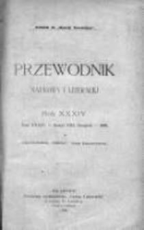 Przewodnik Naukowy i Literacki : dodatek do "Gazety Lwowskiej". 1906. R. XXXIV. Zeszyt VIII