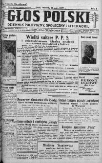 Głos Polski : dziennik polityczny, społeczny i literacki 31 maj 1927 nr 148