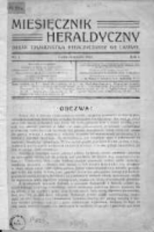 Miesięcznik Heraldyczny. 1908. Nr 1