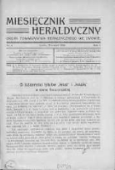 Miesięcznik Heraldyczny. 1908. Nr 4