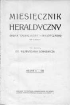 Miesięcznik Heraldyczny. 1909. Nr 1