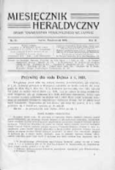Miesięcznik Heraldyczny. 1909. Nr 10