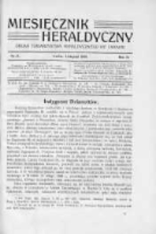 Miesięcznik Heraldyczny. 1909. Nr 11