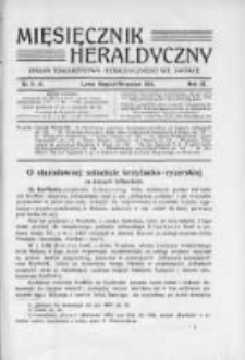 Miesięcznik Heraldyczny. 1910. Nr 8-9