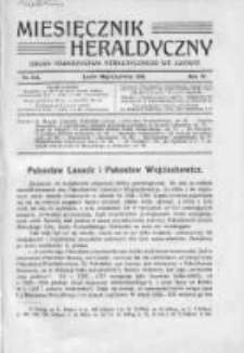 Miesięcznik Heraldyczny. 1911. Nr 5-6