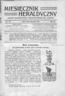 Miesięcznik Heraldyczny. 1911. Nr 7-8