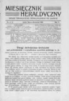 Miesięcznik Heraldyczny. 1912. Nr 3-4