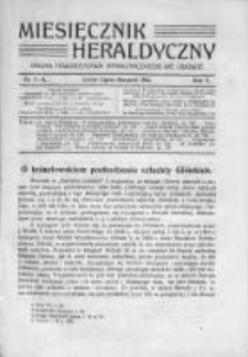 Miesięcznik Heraldyczny. 1912. Nr 7-8