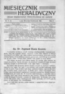 Miesięcznik Heraldyczny. 1912. Nr 9-10