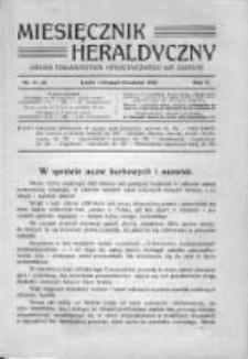 Miesięcznik Heraldyczny. 1912. Nr 11-12
