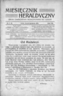 Miesięcznik Heraldyczny. 1915. Nr 1-12