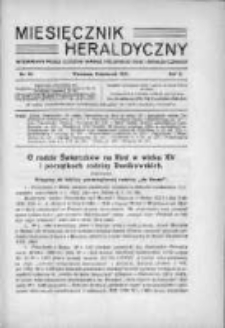Miesięcznik Heraldyczny. 1931. Nr 10