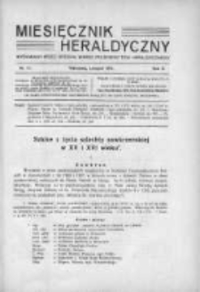 Miesięcznik Heraldyczny. 1931. Nr 11
