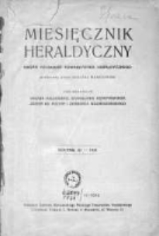 Miesięcznik Heraldyczny. 1932. Nr 1