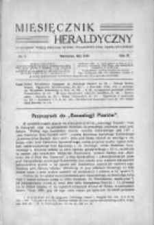 Miesięcznik Heraldyczny. 1932. Nr 5