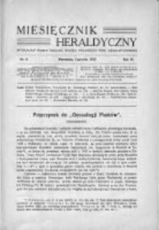 Miesięcznik Heraldyczny. 1932. Nr 6